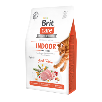 BRIT CARE ΓΑΤΑΣ GRAIN FREE INDOOR ANTI-STRESS 400gr BRIT CARE ΓΑΤΑΣ GRAIN FREE INDOOR ANTI-STRESS 400gr